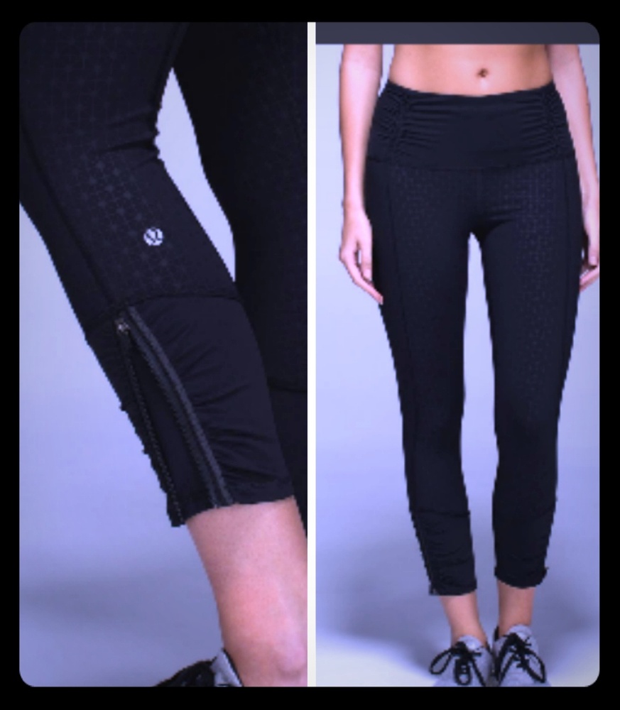 🐆Lululemon Runday CropTri Geo Embossed B